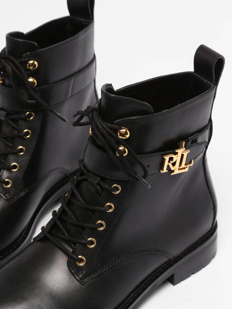 Boots Elridge En Cuir Lauren ralph lauren Noir women 83841301 vue secondaire 1