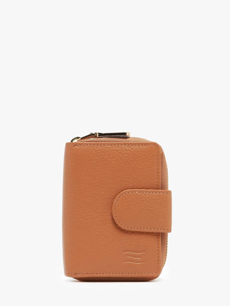 Portefeuille Caviar Cuir Crinkles Orange caviar 14277