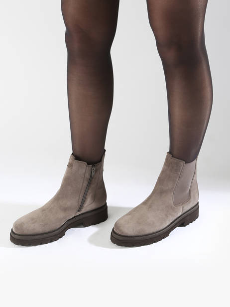 Chelsea Boots En Cuir Gabor Argent women 10 vue secondaire 1