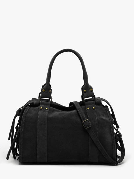 Sac Porté épaule Velvet Cuir Milano Noir velvet VE24094 vue secondaire 4