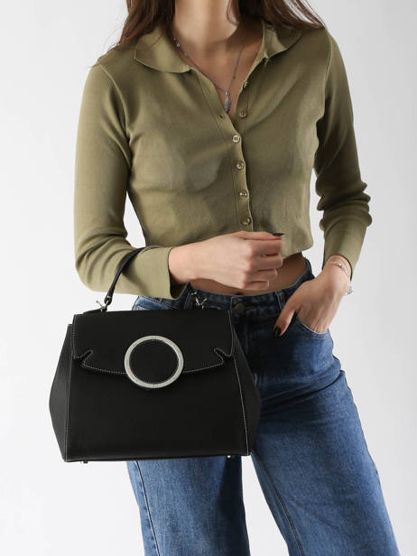 Sac Porté Main Ginkgo Cuir Nathan baume Noir ginkgo 1 vue secondaire 1