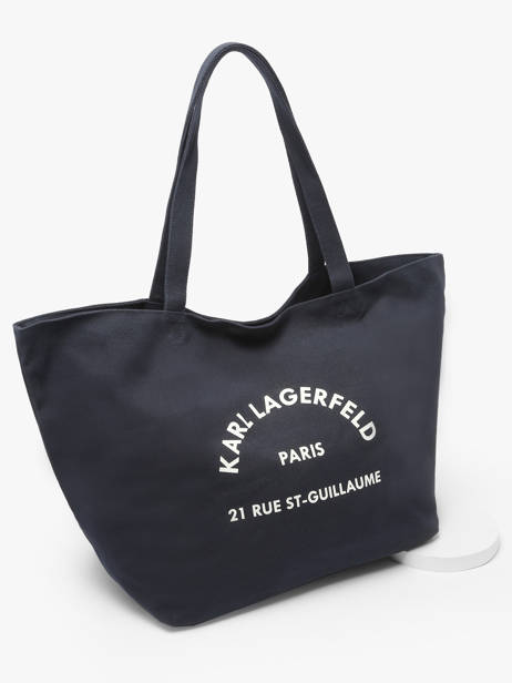 Sac Shopping Rsg Coton Karl lagerfeld Bleu rsg A1W50006 vue secondaire 2