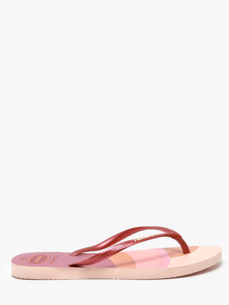 Tongs Slim Palette Glow Havaianas Rose women 4145766F vue secondaire 1