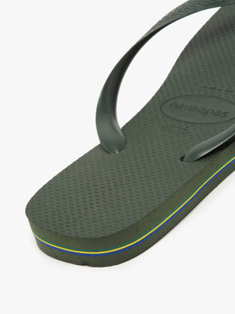 Tongs Brasil Logo Havaianas Vert men 4110850H vue secondaire 3