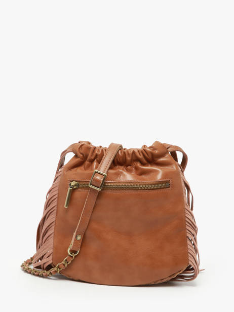 Sac Bandoulière Vintage Cuir Mila louise Marron vintage 3812WC vue secondaire 3