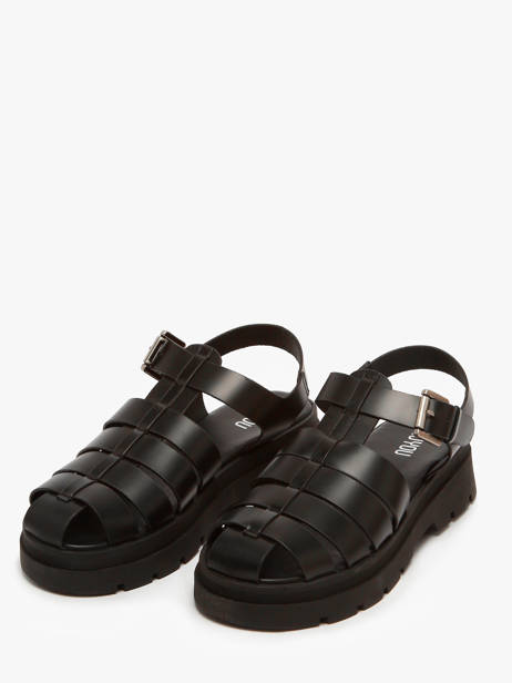 Sandales Tate En Cuir Nuyou Noir women 37125 vue secondaire 1