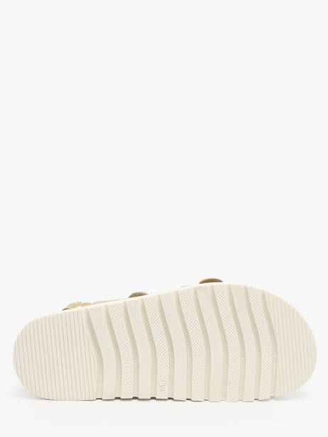 Sandales En Cuir Inuovo Beige women D53026 vue secondaire 4