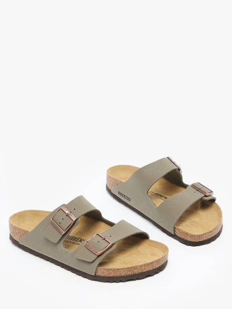 Mules Arizona Bfbc Stone Birkenstock Gris men 151211 vue secondaire 1