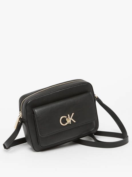 Sac Bandoulière Re-lock Polyester Recyclé Calvin klein jeans Noir re-lock K611083 vue secondaire 2