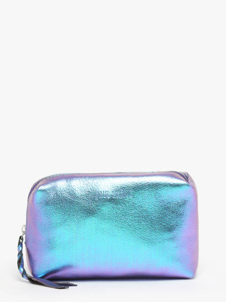 Trousse Scarabee Cuir Paul marius Bleu scarabee ADELESCA