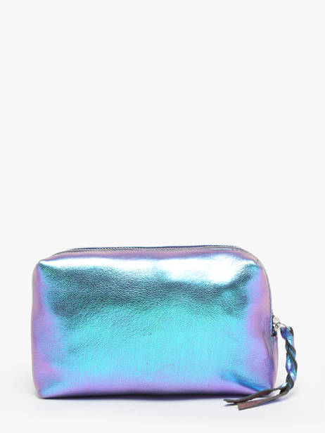 Trousse Scarabee Cuir Paul marius Bleu scarabee ADELESCA vue secondaire 2