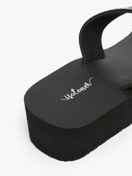 Nu-pieds à Talon Isotoner Noir women 94934 vue secondaire 2