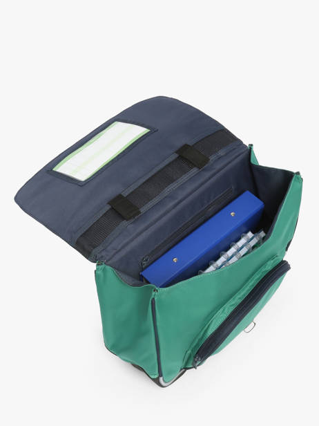 Cartable 1 Compartiment Tann's Vert les fantaisies g 35126 vue secondaire 3