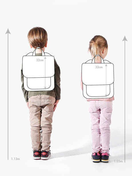 Mini Sac à Dos Stones and bones Multicolore girls G vue secondaire 1