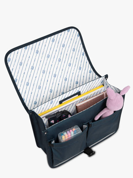 Cartable 2 Compartiments Cabaia Bleu school M vue secondaire 3