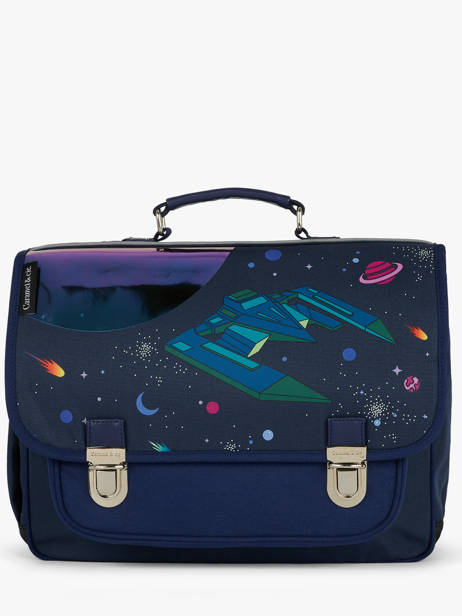 Cartable 2 Compartiments Caramel et cie Bleu fier GA