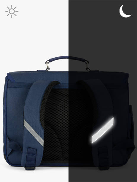 Cartable 2 Compartiments Caramel et cie Bleu fier GA vue secondaire 5