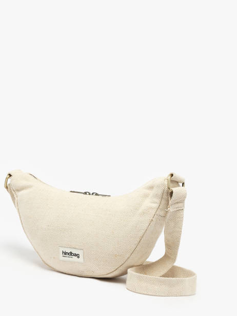 Sac Bandoulière Jute Coton Hindbag Beige jute JU vue secondaire 2