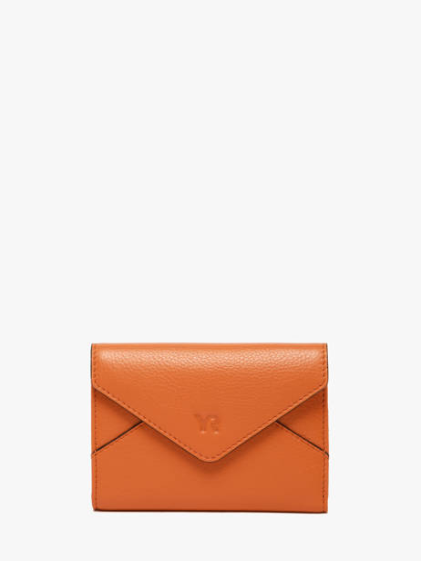 Portefeuille Enveloppe Cuir Yves renard Orange enveloppe 29223