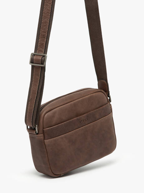 Sac Bandoulière Spider Etrier Marron spider ESPI710M vue secondaire 2