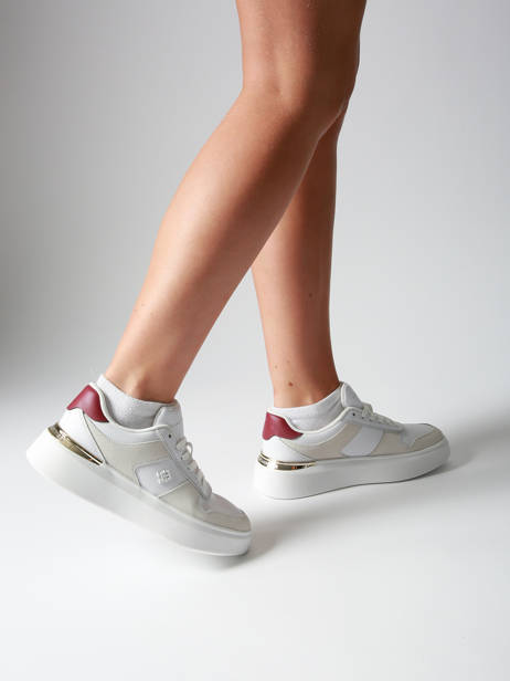 Sneakers En Cuir Tommy hilfiger Blanc women 8632YBS vue secondaire 1