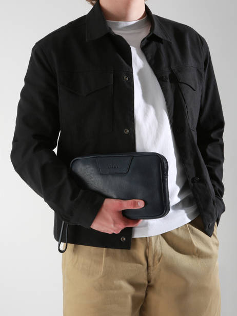 Pochette Homme Flandres Cuir Etrier Bleu flandres EFLA733S vue secondaire 1