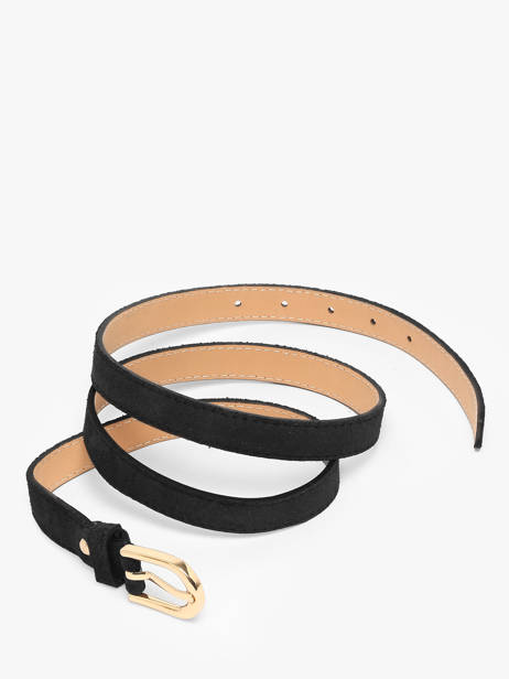 Ceinture Réglable Cuir Milano Noir velvet VE25068 vue secondaire 2