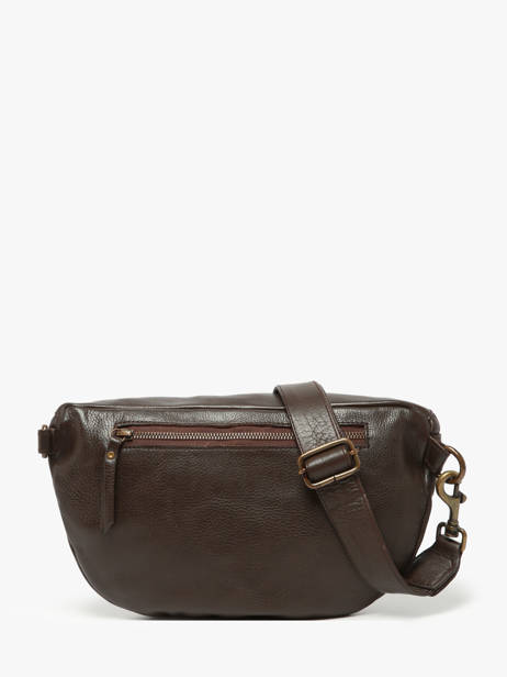Sac Banane Cow Cuir Basilic pepper Marron cow BCOW54 vue secondaire 4