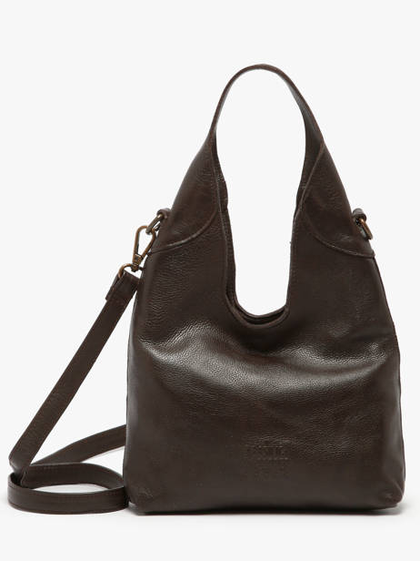 Sac Bandoulière Cow Cuir Basilic pepper Marron cow BCOW2S