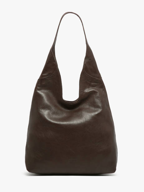 Sac Porté épaule Cow Cuir Basilic pepper Marron cow BCOW2M vue secondaire 4