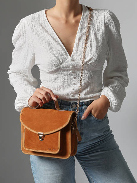 Sac Bandoulière La Suite Cuir Paul marius Marron la suite GEOR2SUI vue secondaire 1