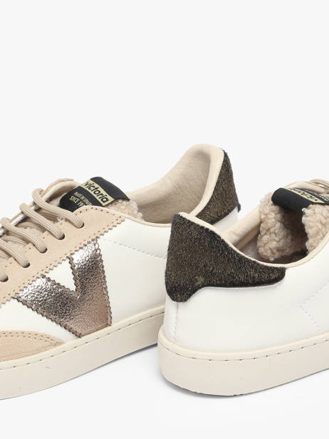 Sneakers Berlin En Cuir Victoria Beige women 1126222 vue secondaire 3
