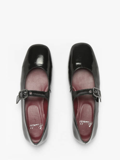 Ballerines En Cuir Aliwell Noir women A2717 vue secondaire 4
