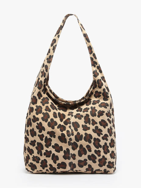 Sac Porté épaule Velvet Leopardo Cuir Milano Beige velvet leopardo VL25065