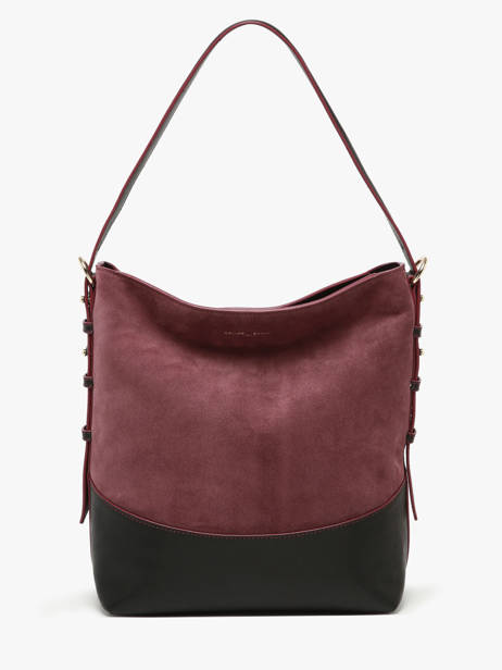Sac Porté épaule Serena Cuir Daim Nathan baume Violet vogue 6 vue secondaire 5