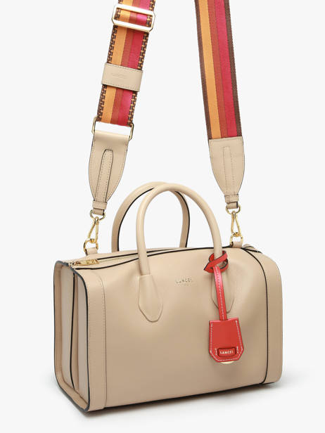 Sac Bowling M Bcbg Cuir Lancel Beige bcbg A13690 vue secondaire 2