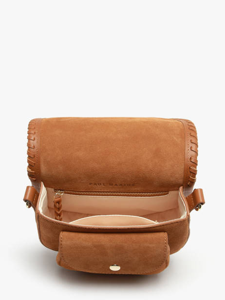 Sac Bandoulière Bobo S Cuir Paul marius Marron vintage S vue secondaire 3