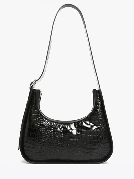 Sac Porté épaule Croco Vernis Paul marius Noir croco vernis VICTOCRV