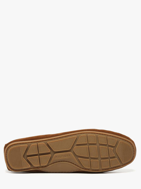 Mocassins En Cuir Tommy hilfiger Marron men 5789GVQ vue secondaire 5