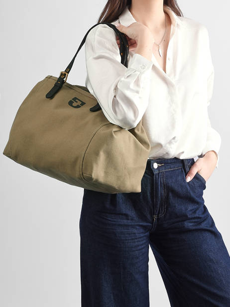 Sac Gd Simple Bag Canvas Coton Gerard darel Vert canvas Z450 vue secondaire 1