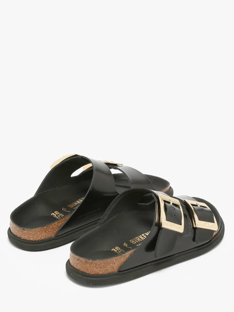 Mules Arizona Droplet En Cuir Birkenstock Noir women 1029353 vue secondaire 2
