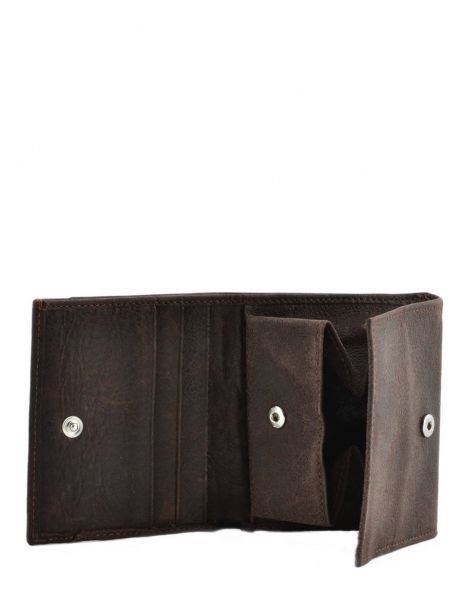 Porte-monnaie Diego Cuir Arthur & aston Marron diego 1438-771 vue secondaire 3