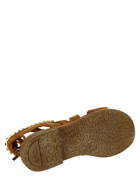Sandales Strass Cuir Mjus Marron women M05046 vue secondaire 5